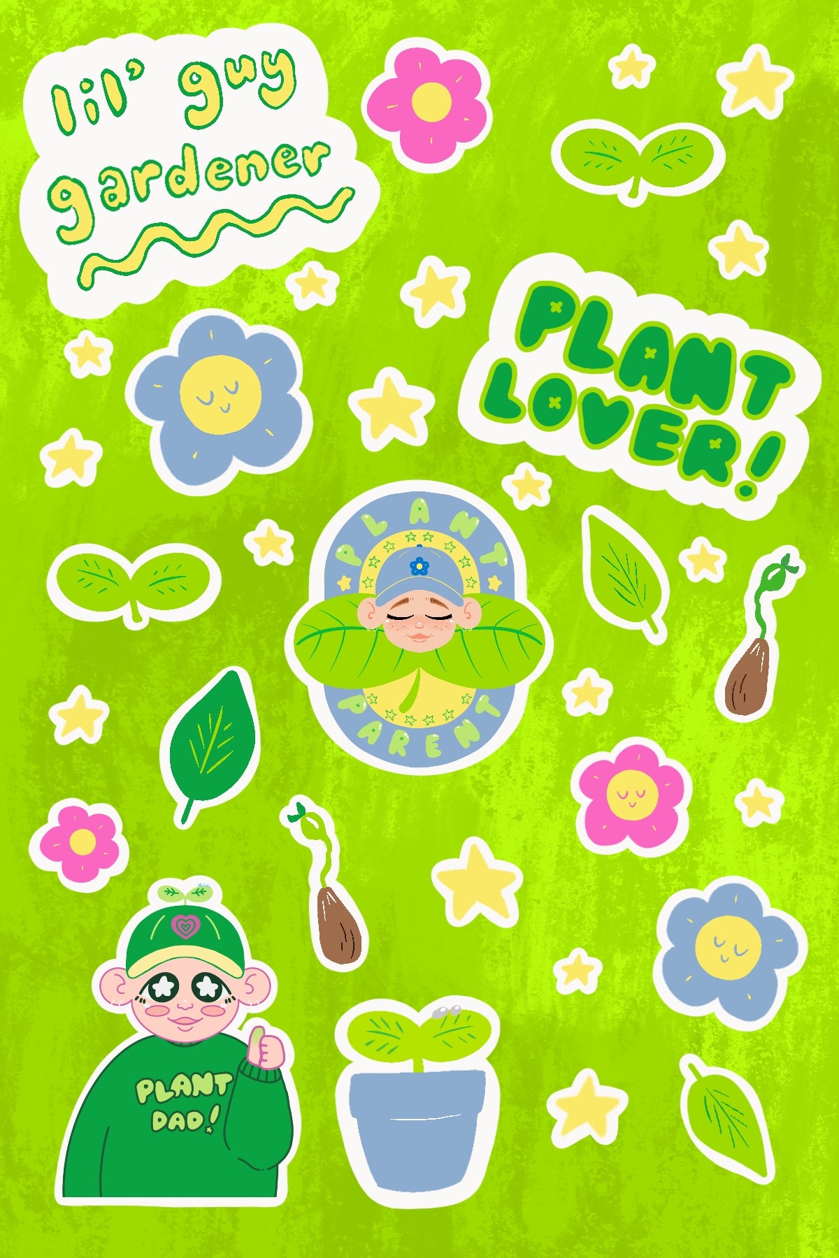 Plant/Gardener Sticker Sheet