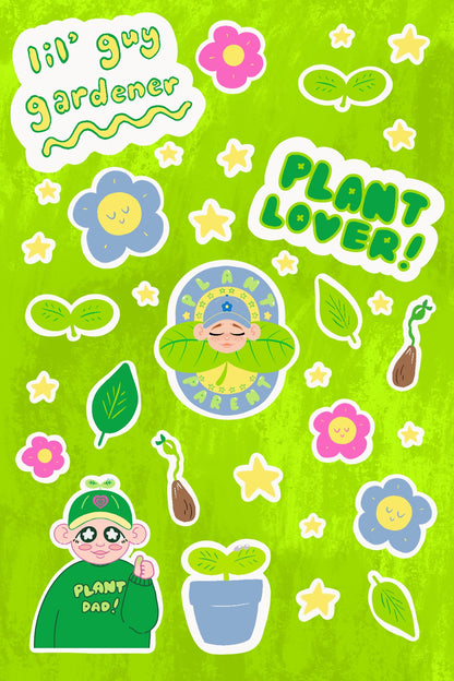 Plant/Gardener Sticker Sheet