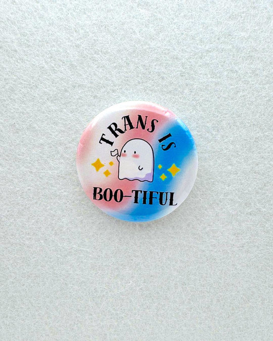 Trans is Boo-tiful Pin