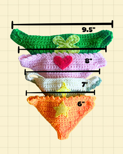 Crochet Book Thong Bookmarks