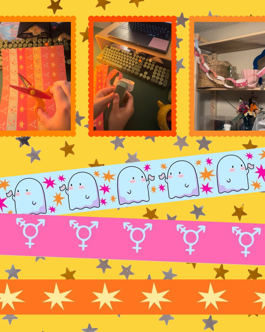 Trans Joy Halloween Paper Chain Craft (Digital Download)