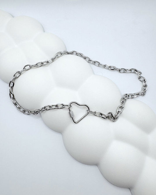 Heart Carabiner Necklace