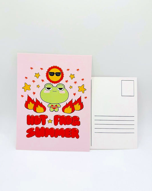 Hot Frog Summer Postcard
