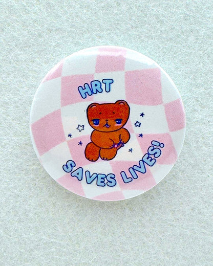 HRT Saves Lives Bear Pin or Magnet