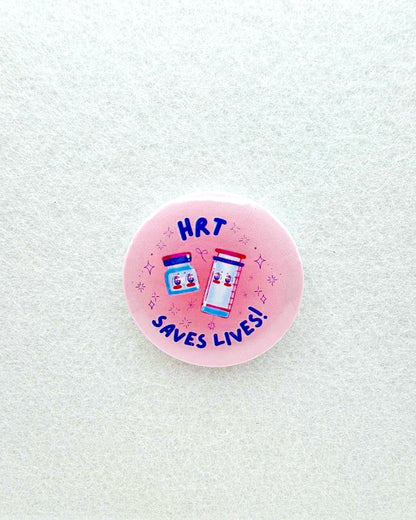 HRT Saves Lives Pin or Magnet