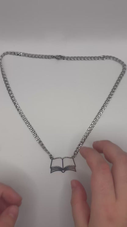 Book-ish Dainty Rolo Chain Necklace