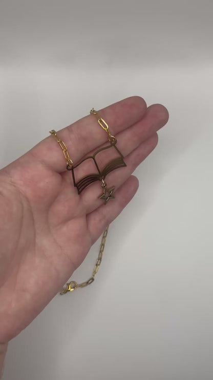 Book-ish Dainty Rolo Chain Necklace