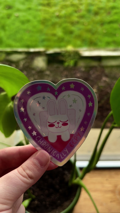 Chronically Eepy Bunny Sticker