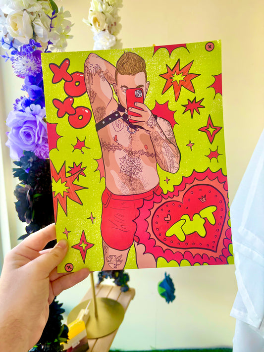 T4T Kinky Trans Masculine 8x10" Art Print